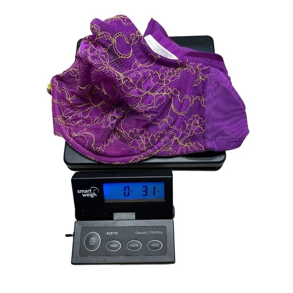 CACIQUE Bra Lace Full Coverage Lightly Lined Wired Size 42D Purple - Picture 6 of 6